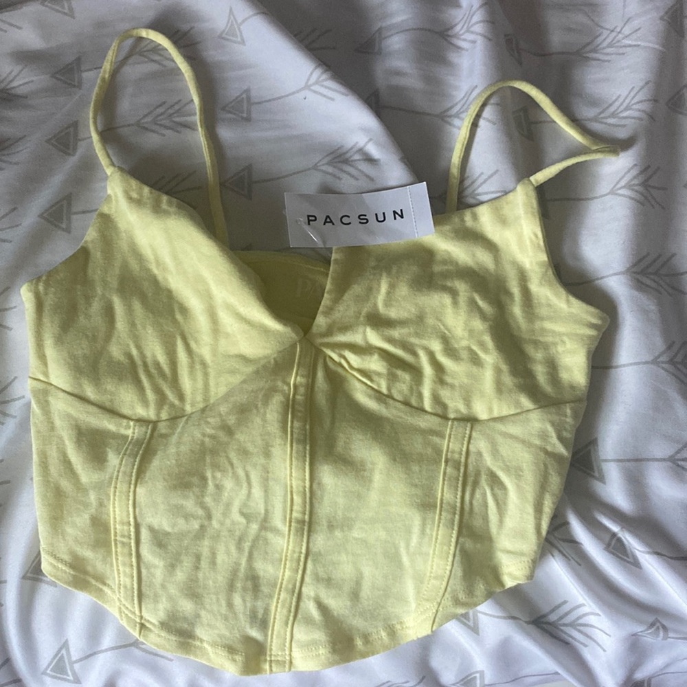 Pacsun yellow crop top